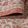 Moten Medallion Textured Weave Red/Taupe Indoor/Outdoor Rug