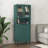 Tempered Glass Door Tall Storage Bookcase-783106967