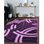 Plume à poils longs mauve et noir-628683861
