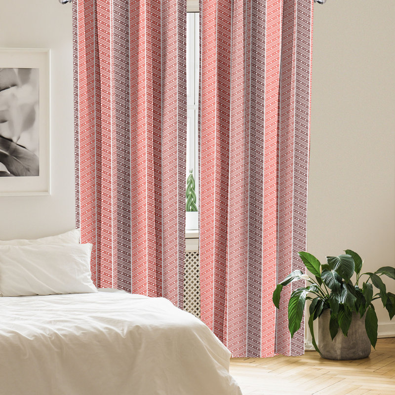 Rideaux 4 panneaux East Urban Home, L 56 po x L 95 po