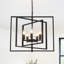 Lustre industriel à 5 lumières avec cadre en métal réglable à 360 degrés pour la salle à manger, le vestibule, le vestibule, le couloir, la chambre à coucher-84668301