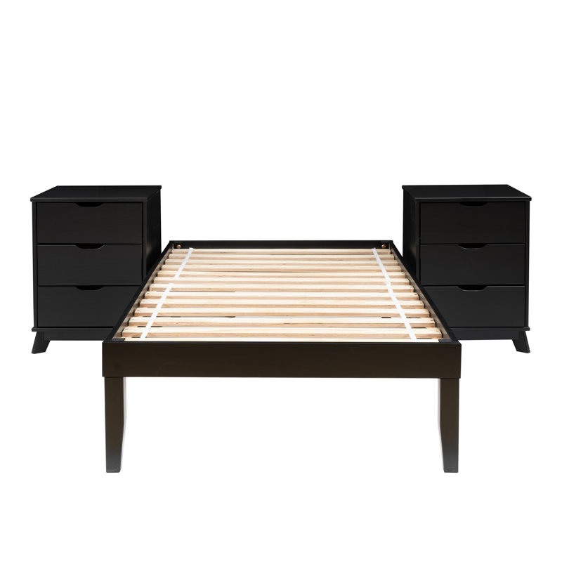 Marialana 3-Piece Bedroom Set, Black, Twin