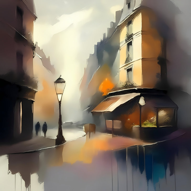 Morning Mist, 24" H x 24" W