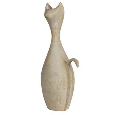 Grand chat - Lrg, beige blanchi