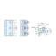 Charnière de porte en verre Sugatsune, sans pré-perçage - XL-Gh01-250, finition polie-138592772