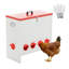 Mangeoire automatique pour poulets sans déchets, mangeoires en métal pour poulets, poulets, canards et dindes