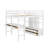 Full Size Loft Bed With Built-In Desk With Two Drawers And Storage Shelves And Drawers