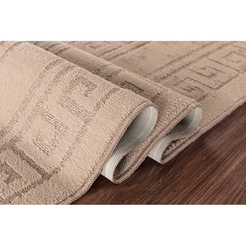Millfield Non-Slip Indoor Doormat, 80cm W x 150cm L, Beige
