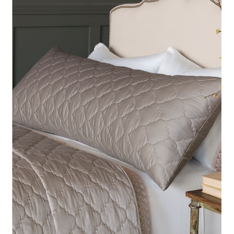 Viola Modern & Contemporary Sateen Coverlet, Super King Coverlet, Fawn