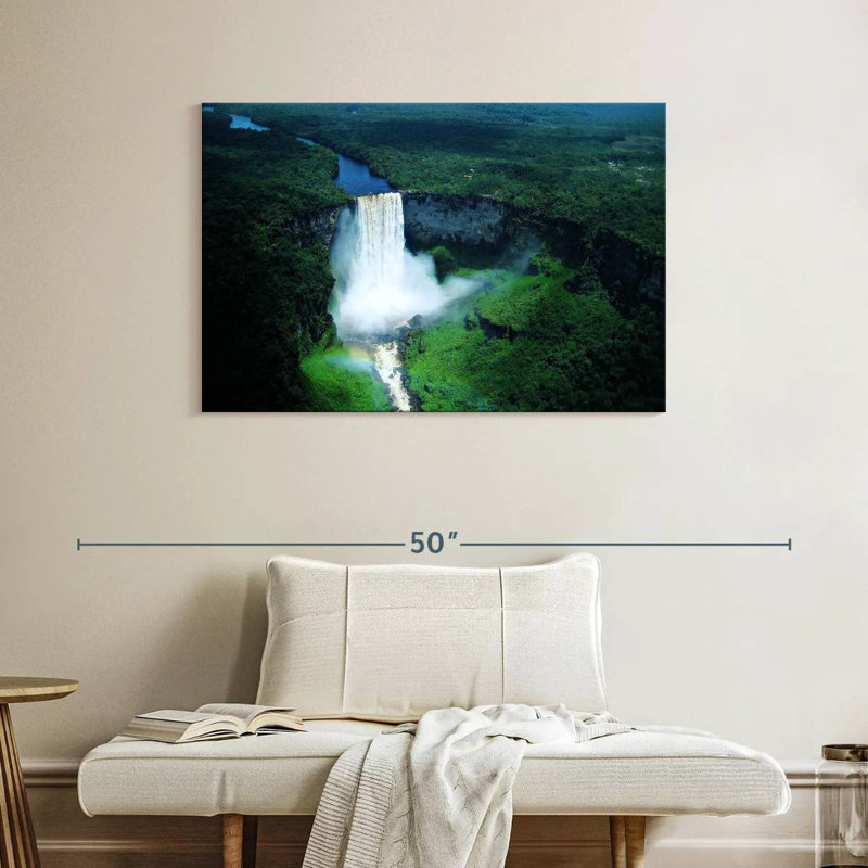 Alvord Kaieteur Waterfall Scenery, 26" H x 39" W
