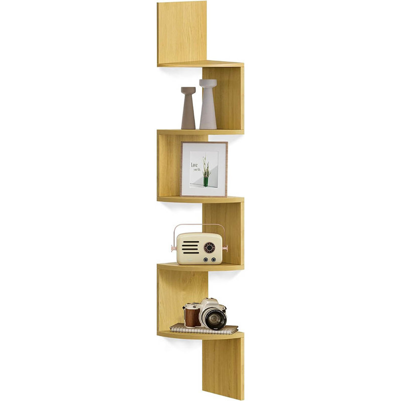 Corner Shelf, Natural Oak