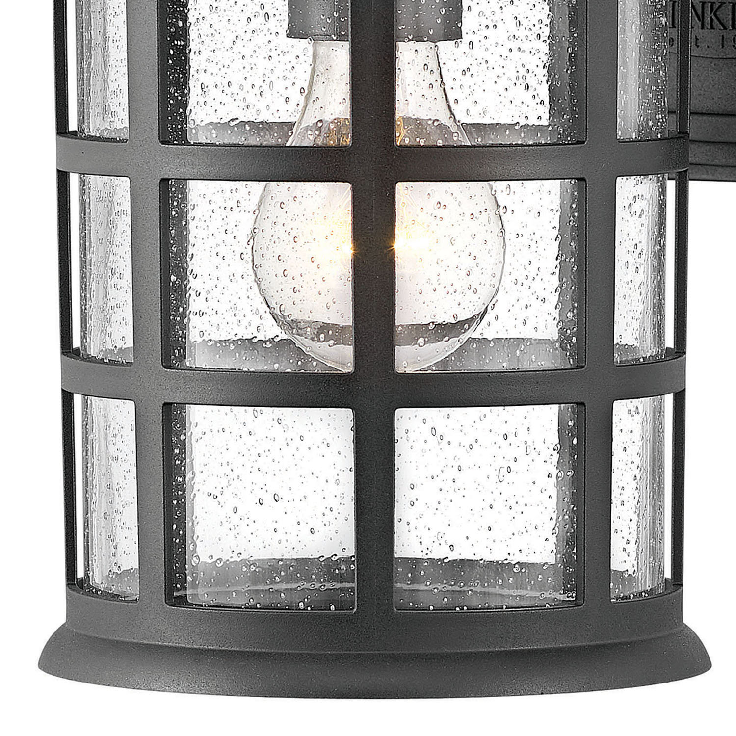 Hinkley Freeport Outdoor Wall Lantern, 12.25" H x 8" W x 9" D, Textured Black