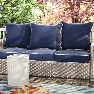 Collier Outdoor Sunbrella Seat/Back Cushion by Ebern Designs