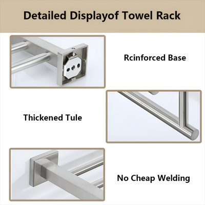 Stainless Steel Wall Mounted Towel Rack