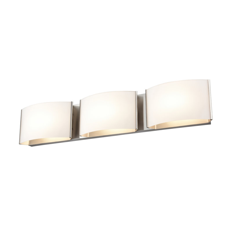 VANITÉ DEL VANGUARD 3 LT, Satin nikel avec demi opale