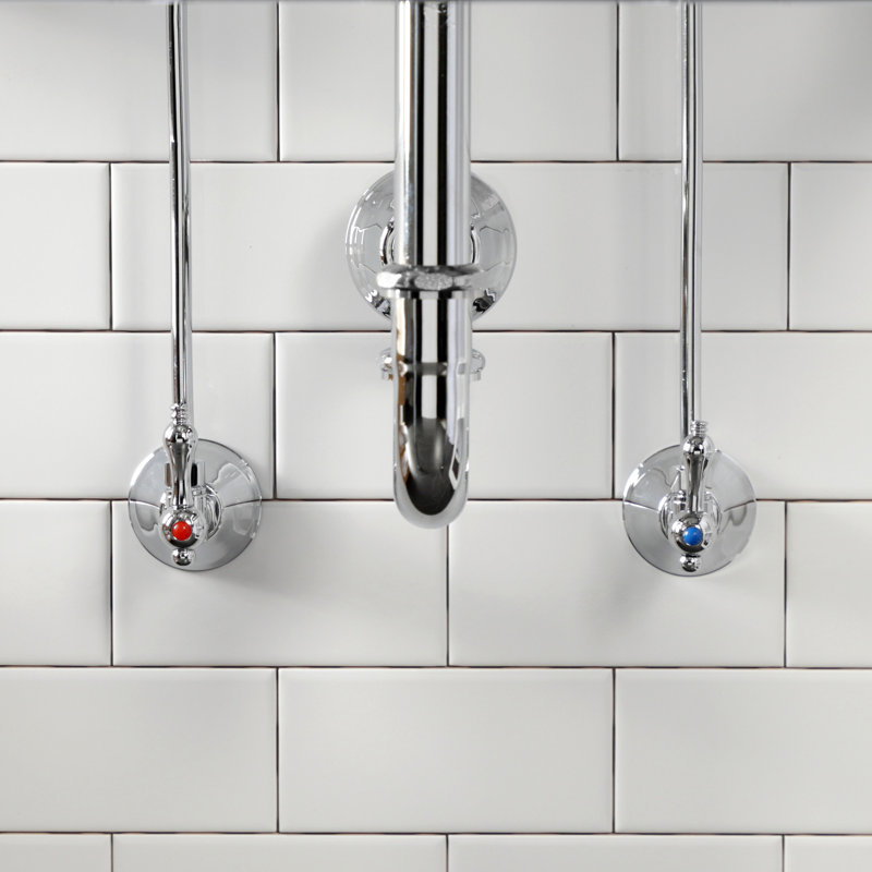 Kingston Brass Trimscape Traditional Plumbing Sink Trim Kit with P-Trap, Chrome