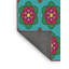 Tapis vert / rouge à motif floral Jakobi-1645270586