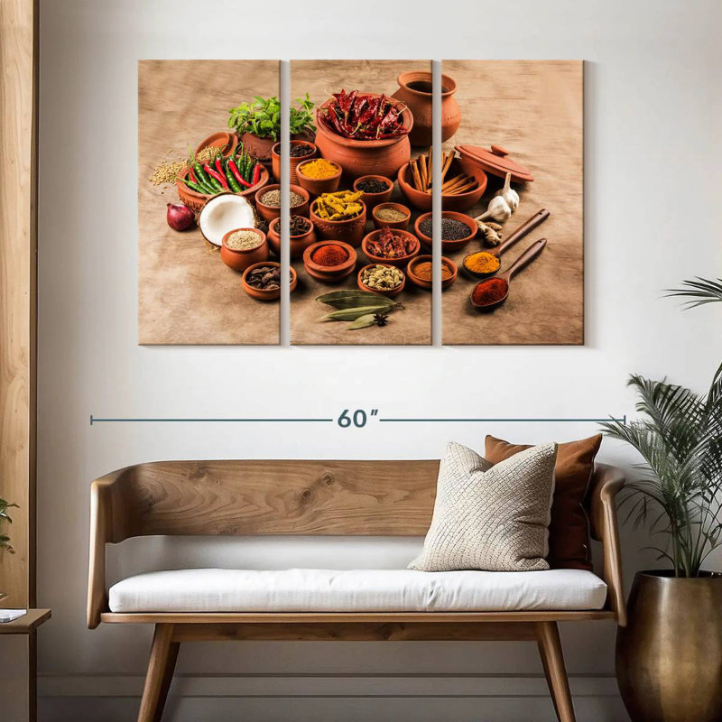 Yarlin Indian Spices, 32" H x 50" W