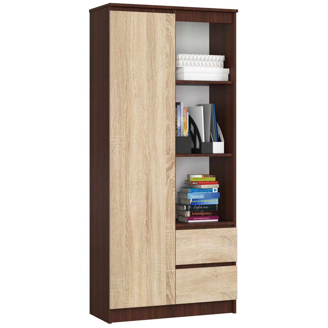 Büroregal ModernMoments R11 mit verschließbaren Tür 80 cm 2 Schubladen