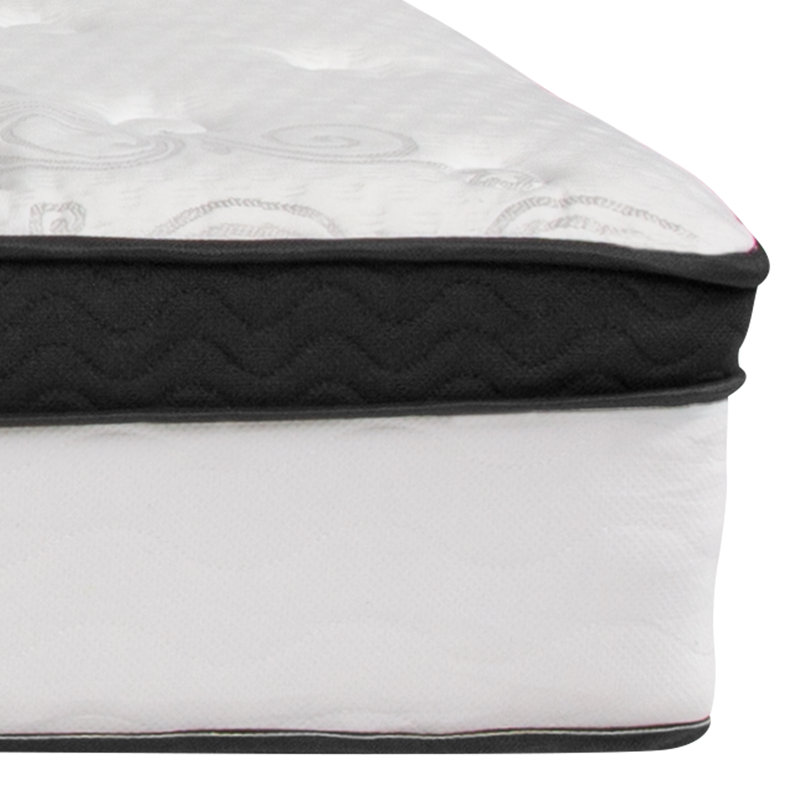 Marcum Medium Tight Top Innerspring and Memory Foam Hybrid Mattress, Twin