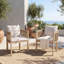 Chaise de patio d'extérieur avec coussins Coleon