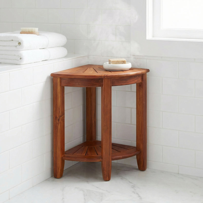 Bardh Solid Wood Accent Stool