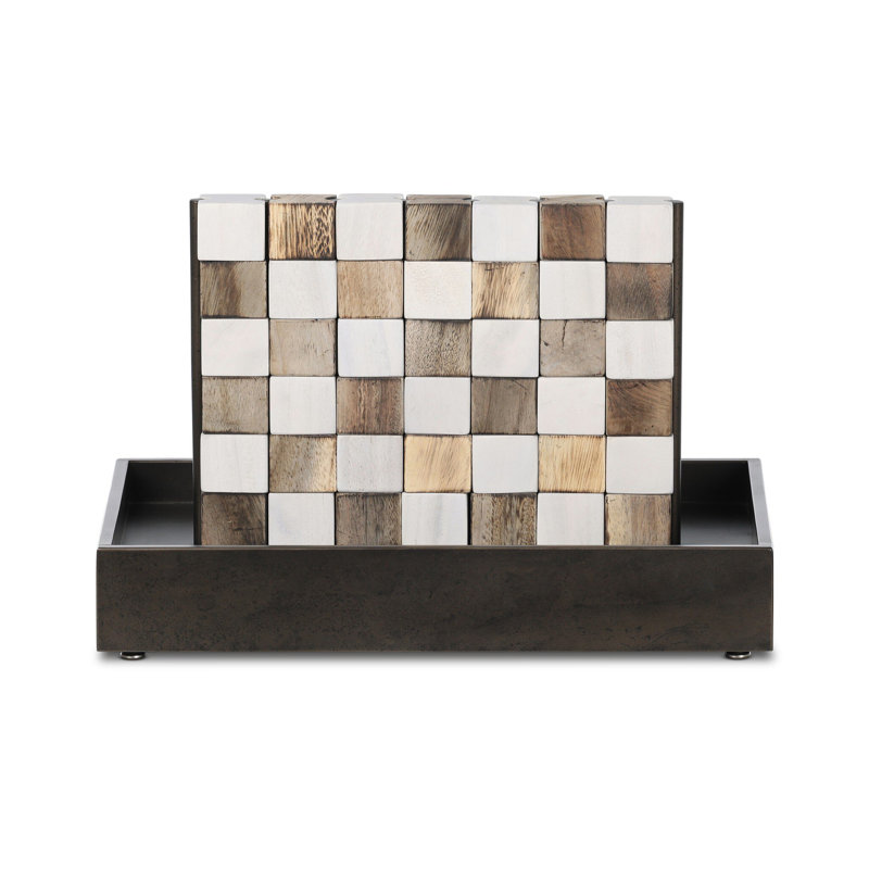 Four Hands 2 Player Four In A Row, Burnt Reclaimed/Ivory