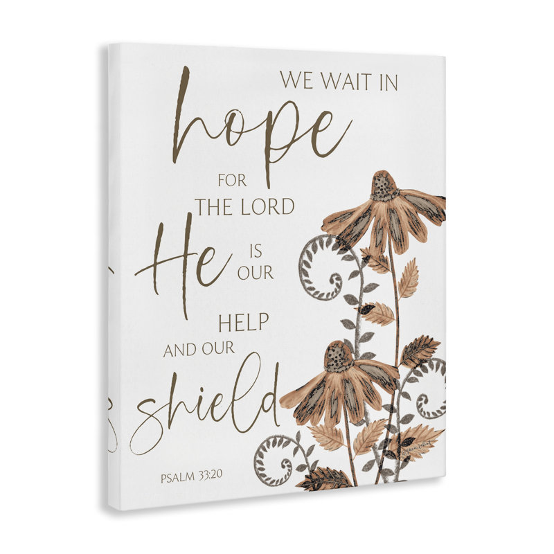 Il est notre aide et sa toile de protection, design par Annie Lapoint, H 48 po x l 36 po