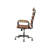 Vintage , High Back Office Chair, , 360 - Degree Swivel Function, Seat Height Adjustable, Leather Padded And Seat, 5 Star Metal Base With Chair In Style, Adjustable  42" 45" , Cushioned Frame Armrest-1304187313