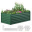 Lit de jardin surélevé en métal vert-1429272400