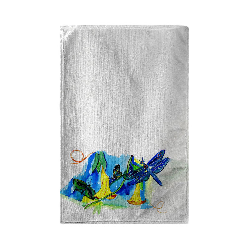 Serviette de plage cloches et libellule Kuniko