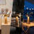 Night Light Metal -shaped Desk Lamp