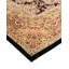 Tapis unique en laine noué à la main 8 pi 2 po x 10 pi Ketela - brun / blanc / rouge