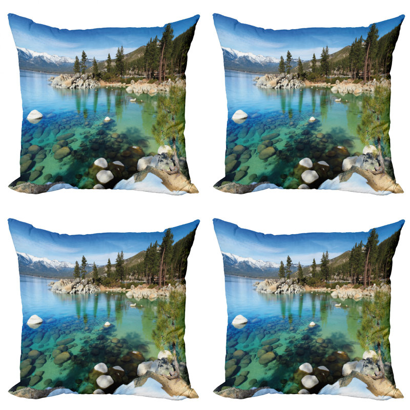 Ambesonne Reversible Pillow Cover, 20" x 20"