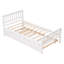 Nuvra Platform Bed with Trundle & Wooden Frame-115753740