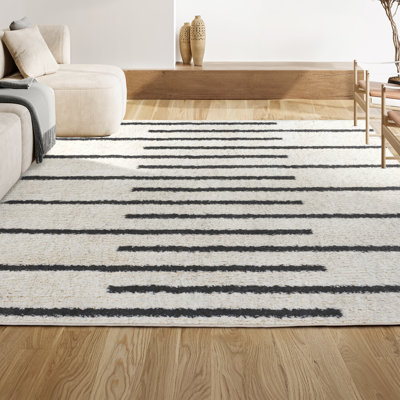 Tapis blanc / gris Colline