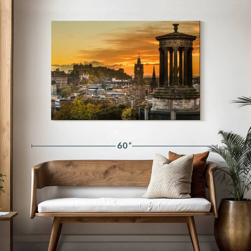 Rorry Sunset Over Edinburgh, 32" H x 48" W