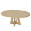 Table de salle à manger ronde extensible peu encombrante pour 4 à 8 personnes - Plateau de table moderne en bois aggloméré - Conception réglable et multifonctionnelle - Idéale pour la cuisine, la salle à manger ou le salon - Couleur bois naturel-1454772245