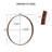 Wood Round Wall Mirror for Bathroom Bedroom Vanity Home Decoration-1011608368-1013173690