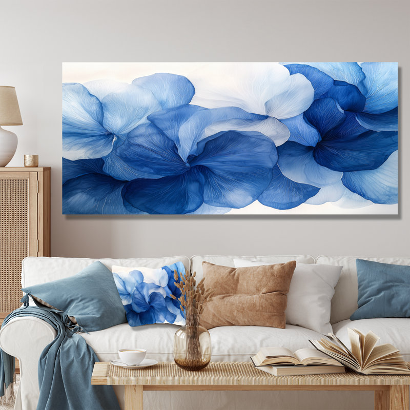 Uppingham - Zinnias Canvas Art, 28" H x 60" W, Wrapped Canvas, Does Not Apply