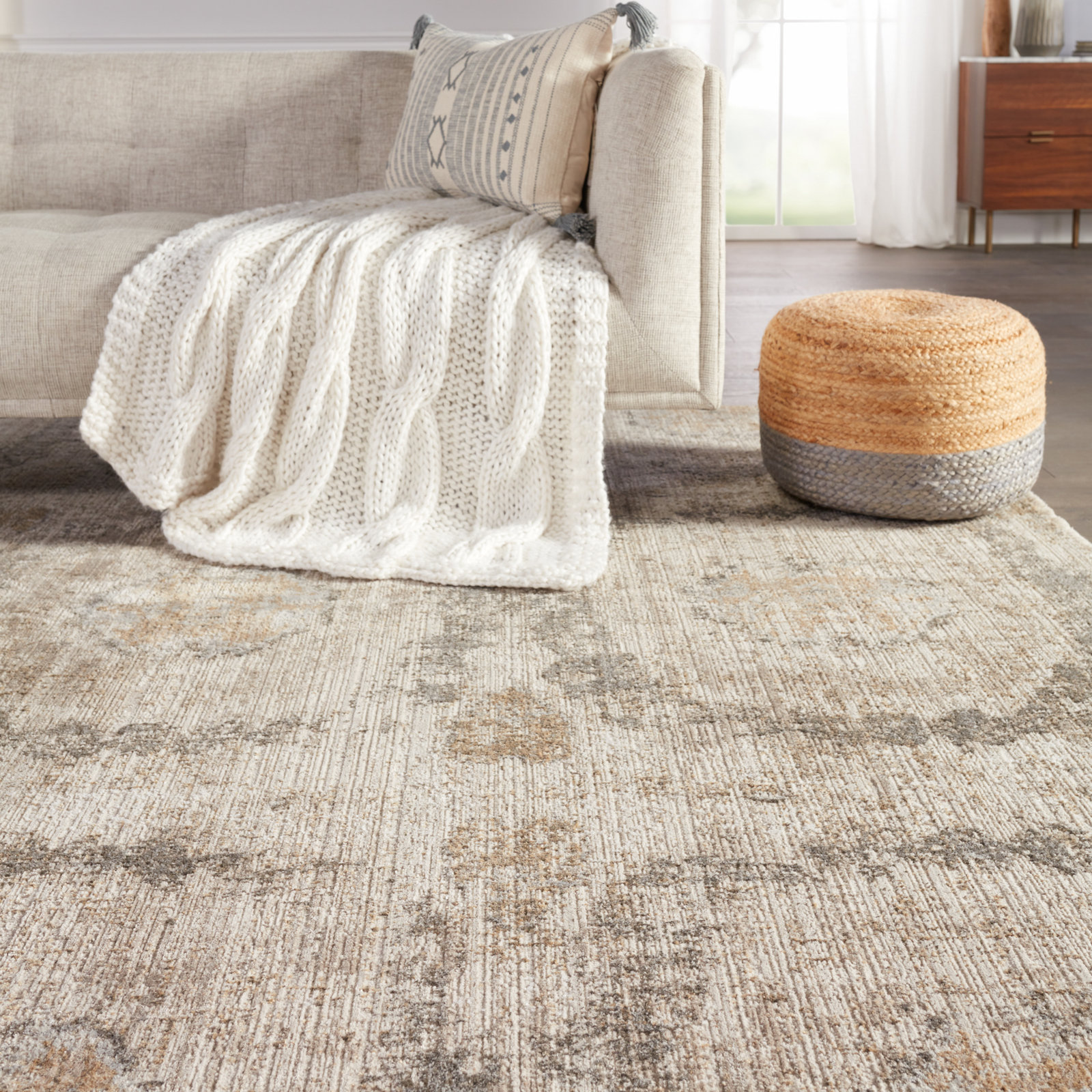 Tatiana Gray Rug, Rectangle 7'10" x 10'10"