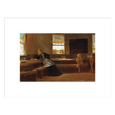 «The Noon Recess» par Winslow Homer, impression giclée sur cadre