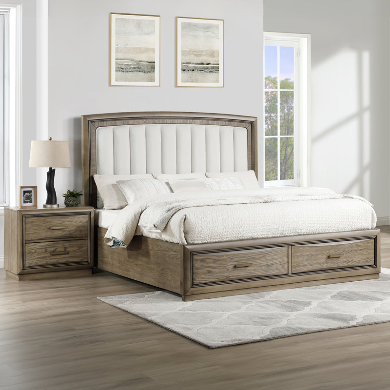 Anekey Upholstered Storage Bed, Queen