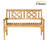 Solid Wood Outdoor Bench