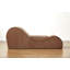 Chaise longue de détente Solace, conception ergonomique avec noyau en mousse haute densité à la fois doux et ferme, housse amovible lavable à la machine, brun