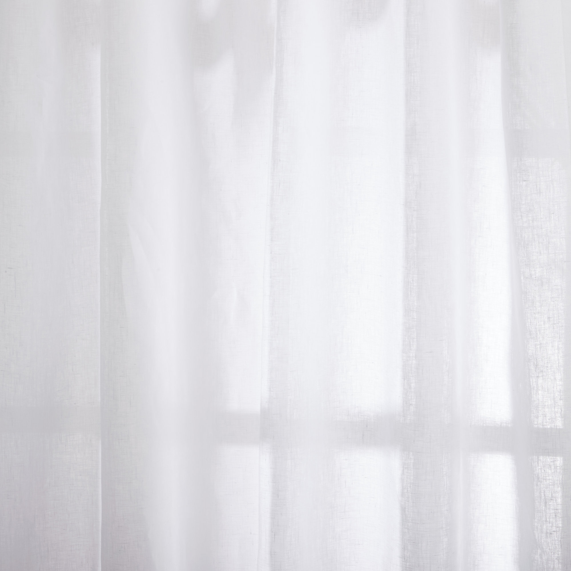 Solano Semi Sheer Linen Curtain, 50" W x 84" L, Winter White
