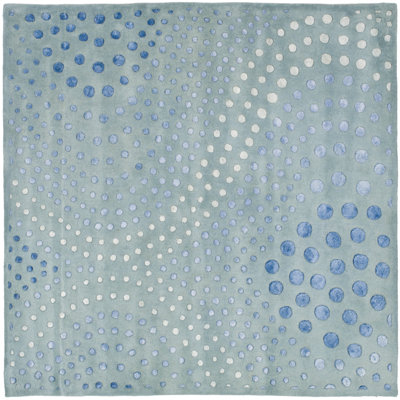 Tapis abstrait en laine et viscose touffeté à la main Candelo
