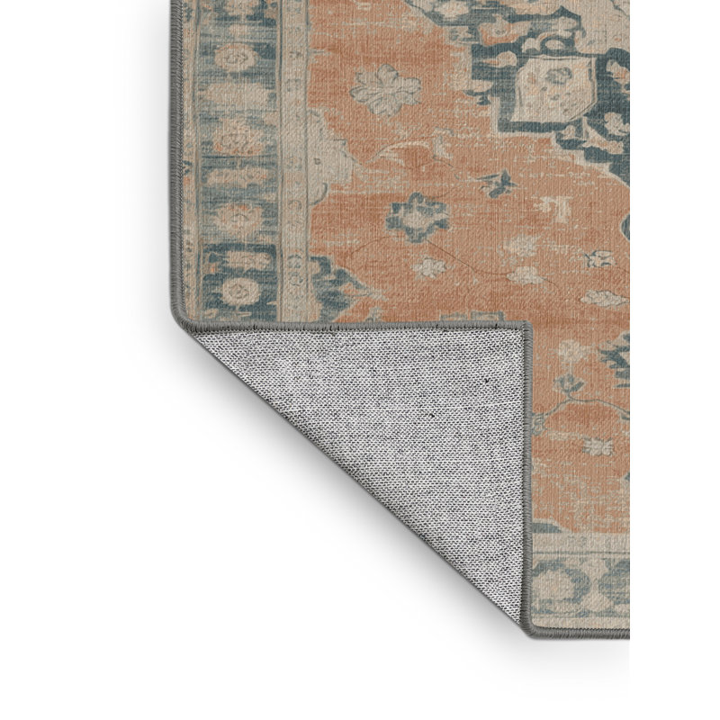 Tapis gris lavable à la machine, Rectangle 6 pi x 9 pi