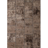 Rapture Patchwork Area Rug in Brown