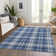 Premium Machine Washable Lyndhurst AMF993 Plaid Rug